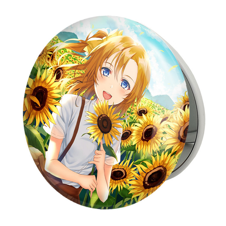 آینه جیبی خندالو طرح هونوکا انیمه لاو لایو Love Live مدل تاشو کد 18280