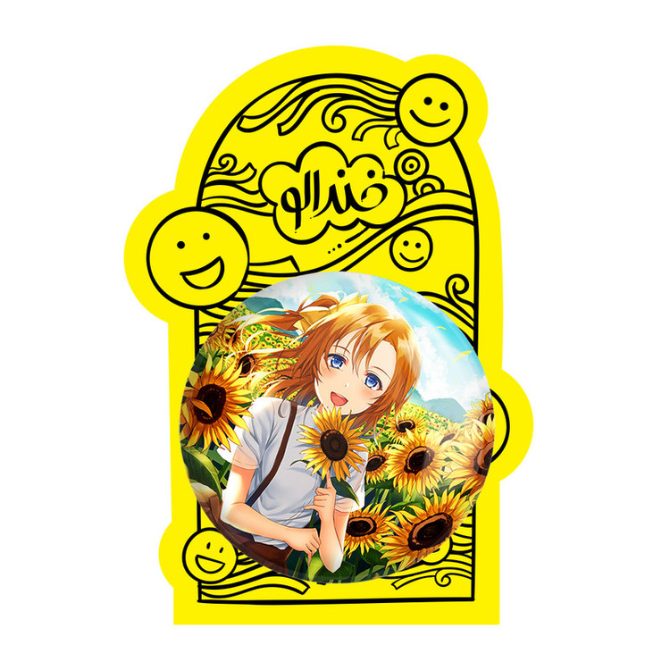 آینه جیبی خندالو طرح هونوکا انیمه لاو لایو Love Live مدل تاشو کد 18280