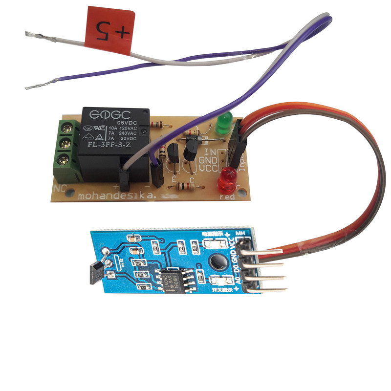 کیت آموزش الکترونیک مهندسیکا مدل حسگر مغناطیسی اثر هال  HALL-sensor