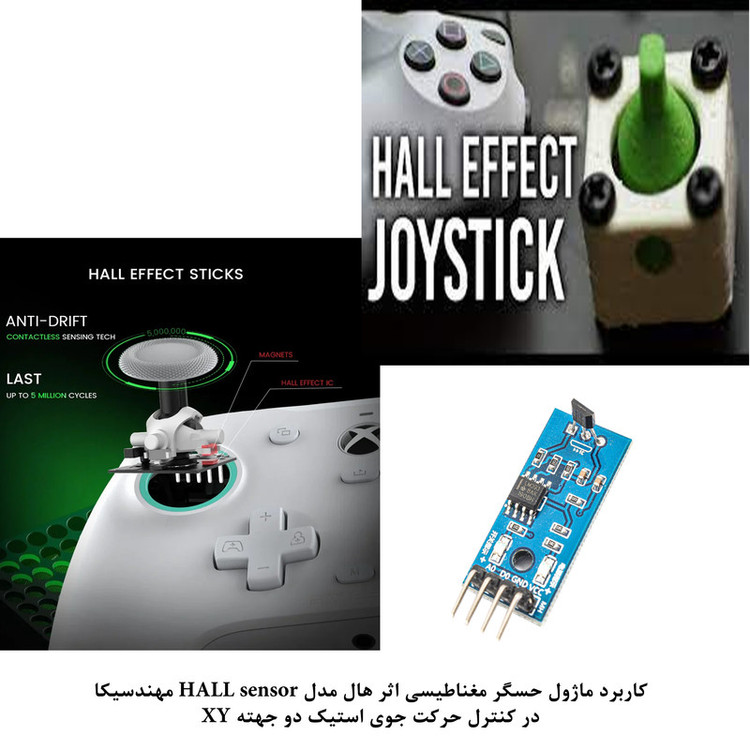 کیت آموزش الکترونیک مهندسیکا مدل حسگر مغناطیسی اثر هال HALL-sensor