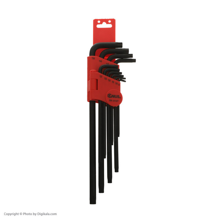 آچار ستاره ای جنیوس تولز مدل SK-010T مجموعه 10 عددی
