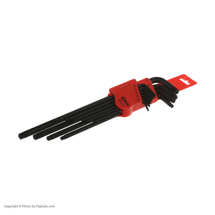 آچار ستاره ای جنیوس تولز مدل SK-010T مجموعه 10 عددی