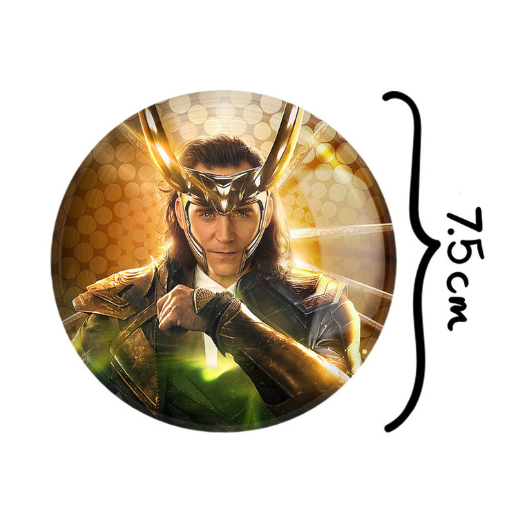 آینه جیبی خندالو طرح لوکی مارول Marvel مدل تاشو کد 19384