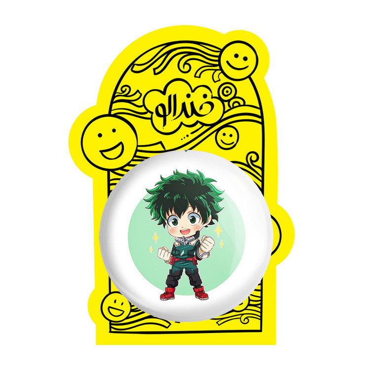 آینه جیبی خندالو مدل ایزوکو میدوریا انیمه آکادمی قهرمان من My Hero Academia کد 10076
