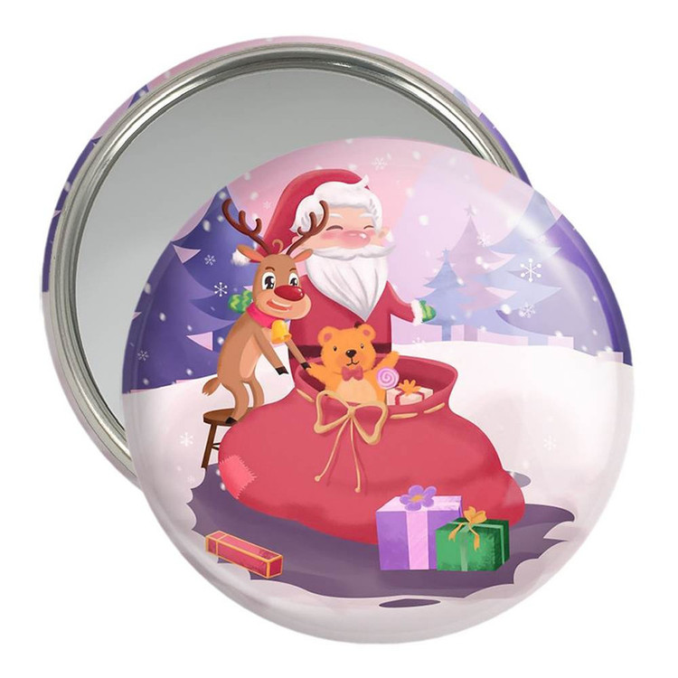 آینه جیبی خندالو مدل کریسمس Christmas کد 22162