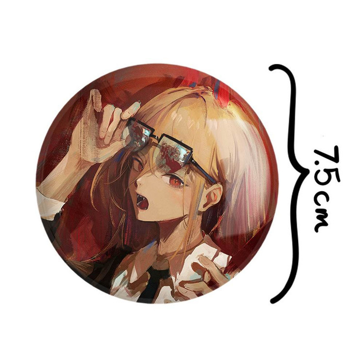 آینه جیبی خندالو مدل پاور انیمه مرد اره ای Chainsaw Man کد 22351
