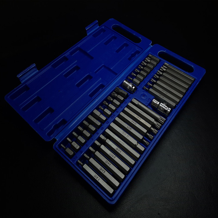 آچار بیت ستاره ای و آلن مدل GH-40-12 مجموعه 40 عددی