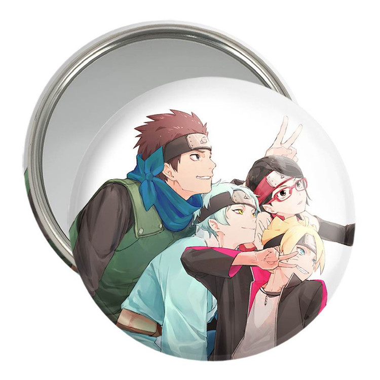 آینه جیبی خندالو مدل بوروتو و دوستان انیمه بوروتو Boruto کد 13156