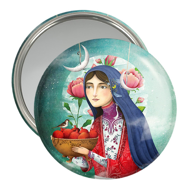آینه جیبی خندالو مدل شب یلدا کد 20406