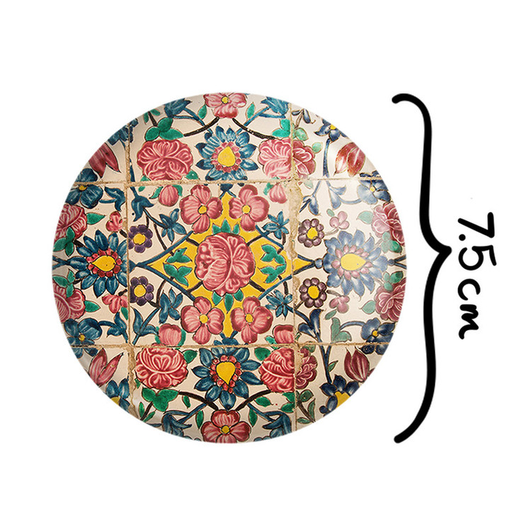 آینه جیبی خندالو مدل کاشی کد 2167