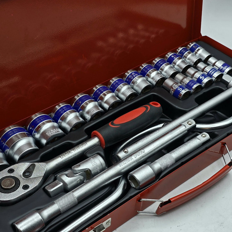 جعبه آچار بکس جنترد مدل 24PCS-SOCKET SET سایز 8، 32 میلی متر مجموعه 24 عددی