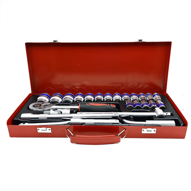 جعبه آچار بکس جنترد مدل 24PCS-SOCKET SET سایز 8، 32 میلی متر مجموعه 24 عددی
