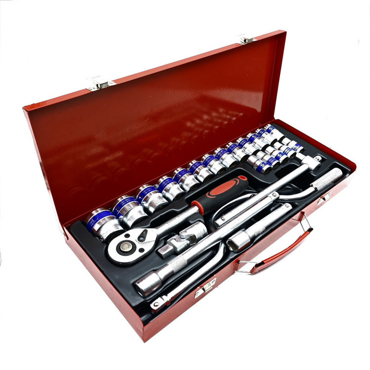 جعبه آچار بکس جنترد مدل 24PCS-SOCKET SET سایز 8، 32 میلی متر مجموعه 24 عددی