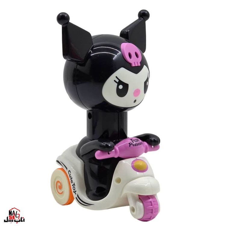 اسباب بازی ناب سل مدل کرومی فشاری قدرتی موتور سوار KUROMI FUN PRESSURE ارتفاع 15 سانتی متر