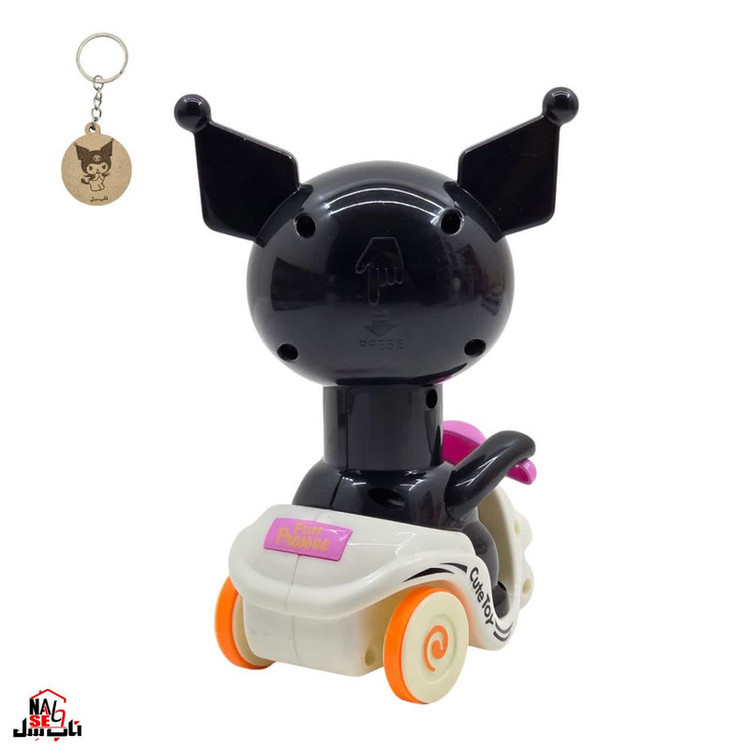 اسباب بازی ناب سل مدل کرومی فشاری قدرتی موتور سوار KUROMI FUN PRESSURE ارتفاع 15 سانتی متر