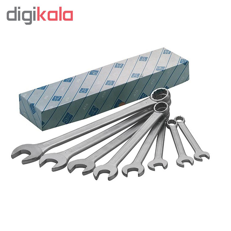 مجموعه 8 عددی آچار یکسر تخت یکسر رینگی آتا کد BX800