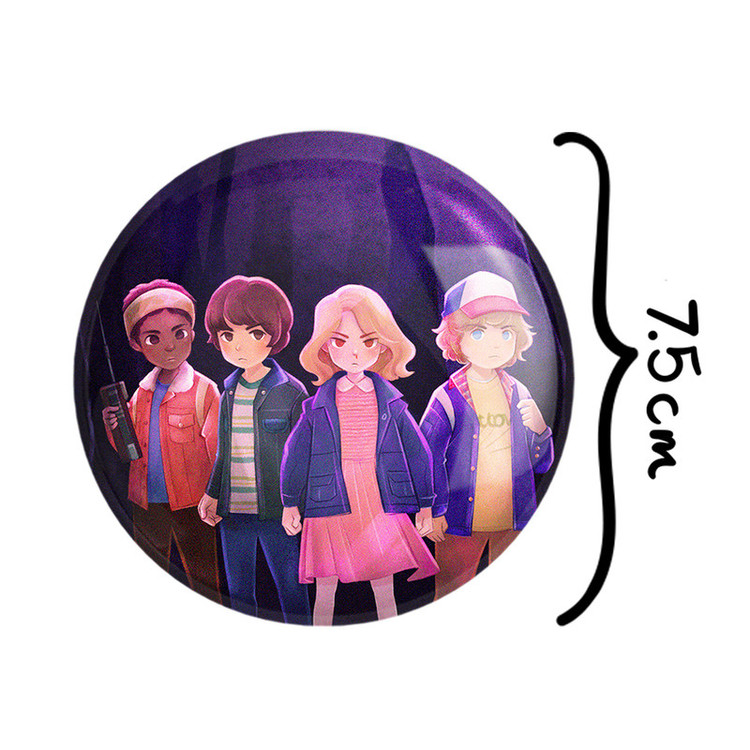 آینه جیبی خندالو طرح استرینجر تینگز Stranger Things مدل تاشو کد 10846