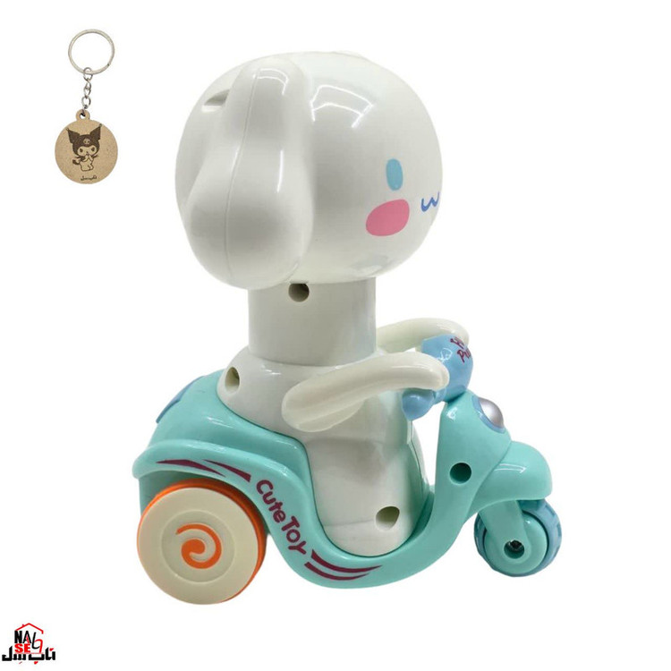 اسباب بازی ناب سل مدل سینامورل فشاری قدرتی موتور سوار CINNAMAROLL FUN PRESSURE ارتفاع 12 سانتی متر