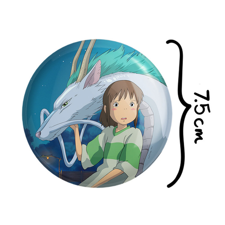آینه جیبی خندالو طرح چیهیرو انیمه شهر اشباح Spirited Away مدل تاشو کد 12092