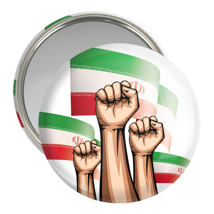 آینه جیبی خندالو مدل پرچم ایران کد 23949