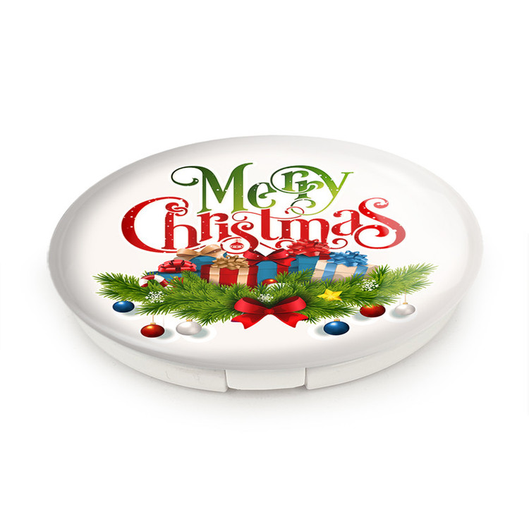 آینه جیبی خندالو طرح کریسمس Christmas مدل تاشو کد 22155