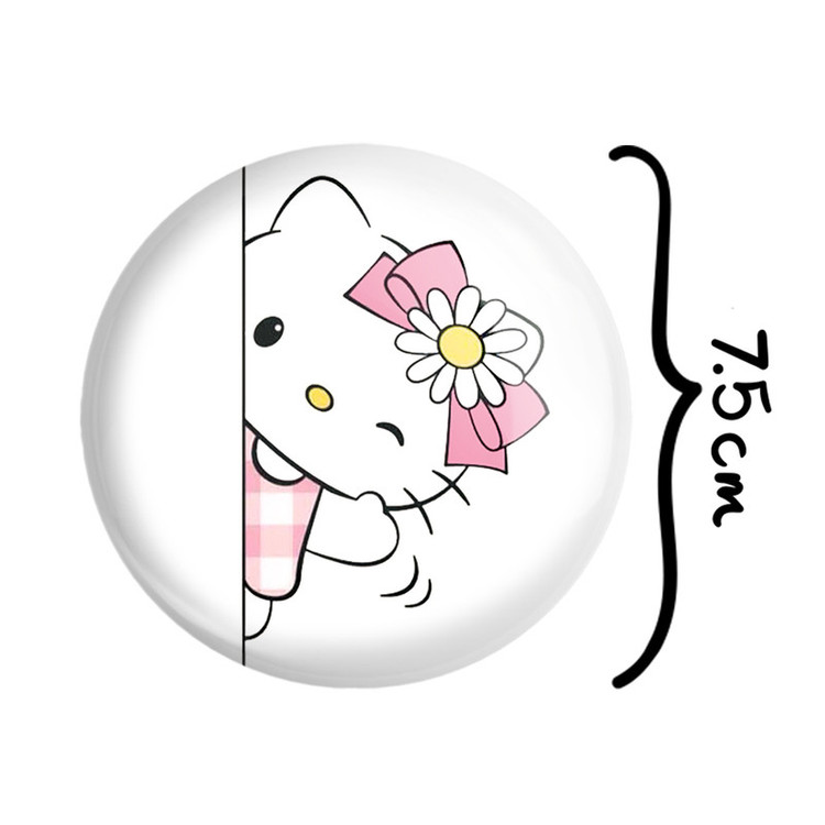 آینه جیبی خندالو طرح هلو کیتی Hello Kitty مدل تاشو کد 2474