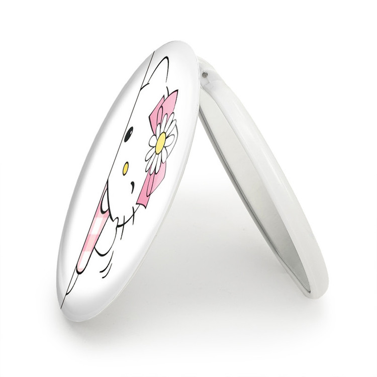 آینه جیبی خندالو طرح هلو کیتی Hello Kitty مدل تاشو کد 2474