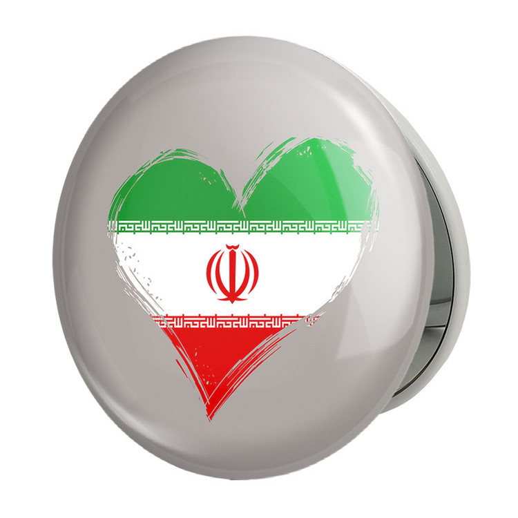 آینه جیبی خندالو طرح پرچم ایران مدل تاشو کد 20502
