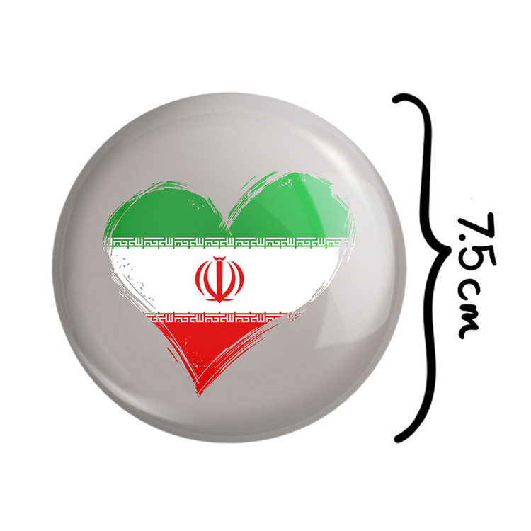 آینه جیبی خندالو طرح پرچم ایران مدل تاشو کد 20502