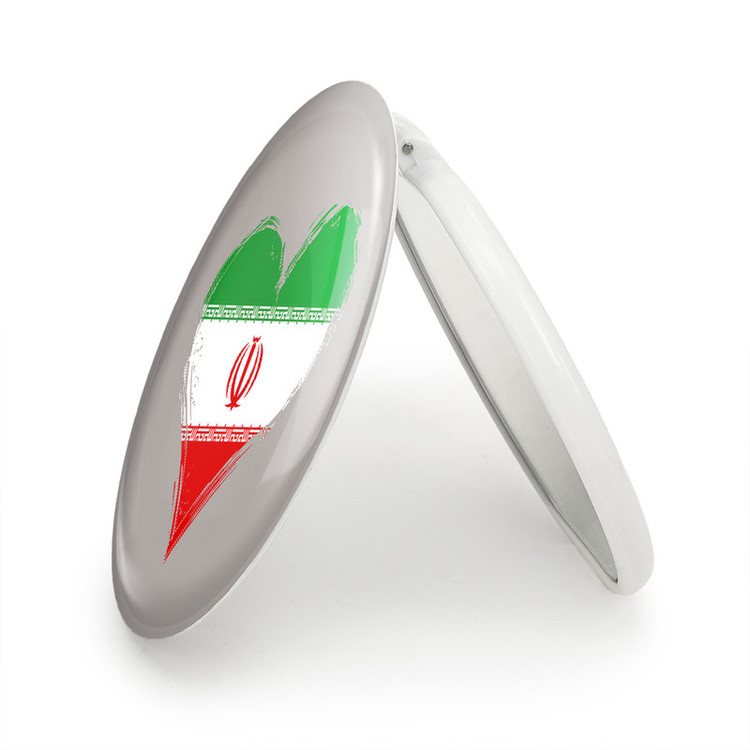 آینه جیبی خندالو طرح پرچم ایران مدل تاشو کد 20502