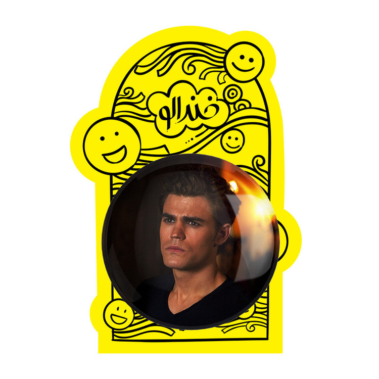 آینه جیبی خندالو مدل استفان سالواتوره The Vampire Diaries کد 23696