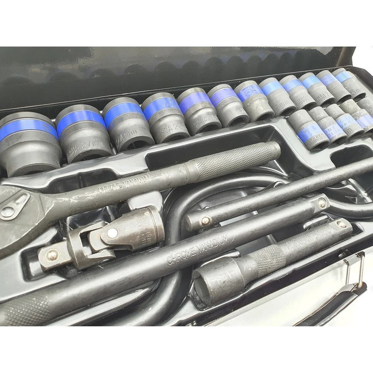 آچار بکس باس مدل BS-24PC CR-V مجموعه 24 عددی