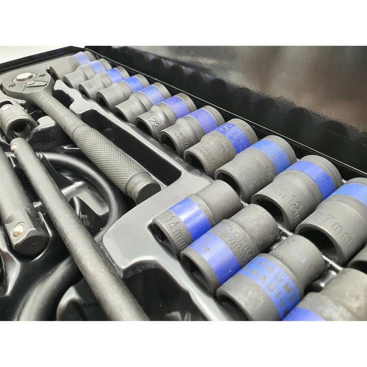 آچار بکس باس مدل BS-24PC CR-V مجموعه 24 عددی