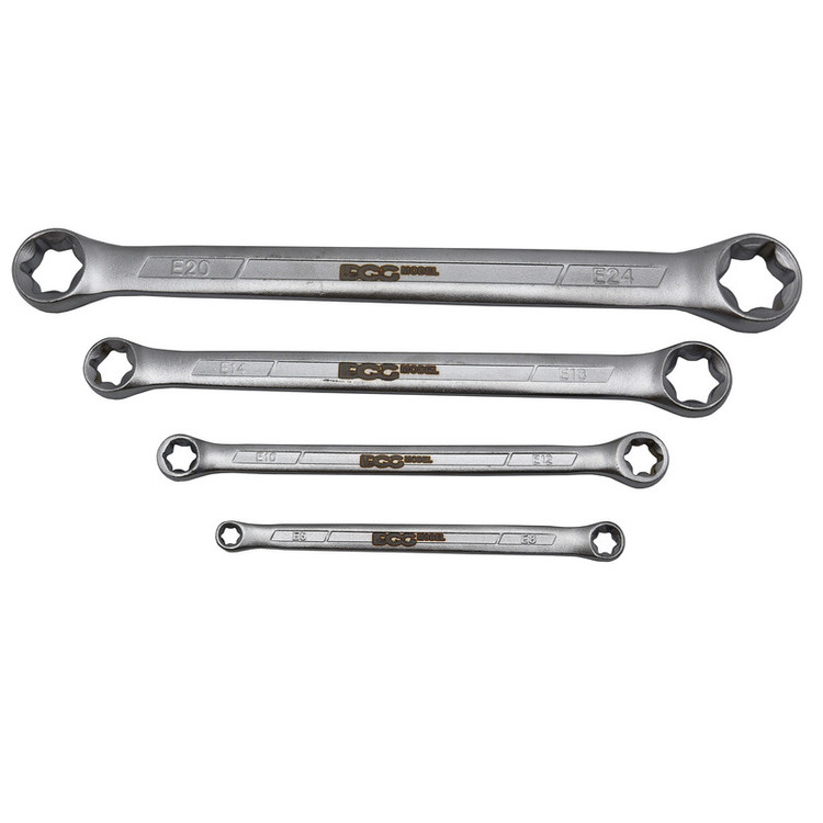 آچار دو سر رینگی مدل داگ کد YP-E06-E24MM مجموعه 4 عددی