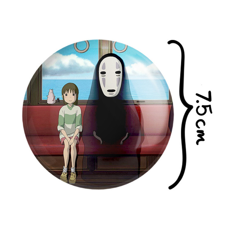 آینه جیبی خندالو طرح انیمه شهر اشباح Spirited Away مدل تاشو کد 4883