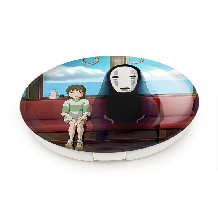 آینه جیبی خندالو طرح انیمه شهر اشباح Spirited Away مدل تاشو کد 4883