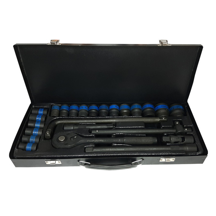 آچار و سری بکس فشار قوی ام ال جی تولز مدل AQZ-7319 سایز 1/2 اینچ مجموعه 24 عددی