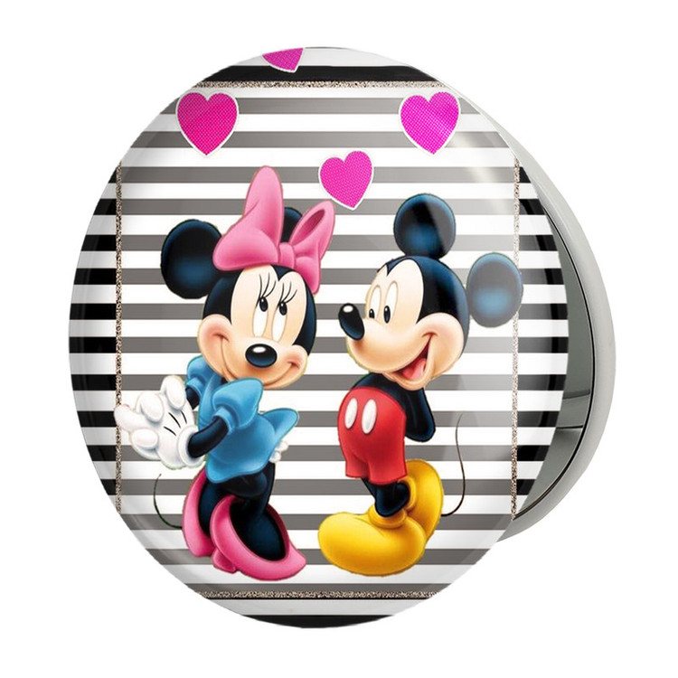آینه جیبی خندالو طرح میکی موس Mickey Mouse مدل تاشو کد 2427