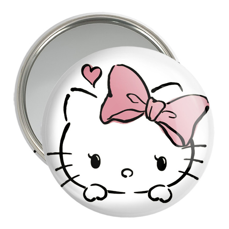 آینه جیبی خندالو مدل هلو کیتی Hello Kitty کد 2487