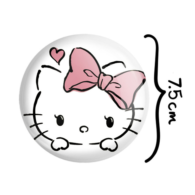 آینه جیبی خندالو مدل هلو کیتی Hello Kitty کد 2487