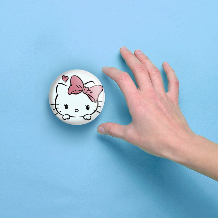 آینه جیبی خندالو مدل هلو کیتی Hello Kitty کد 2487