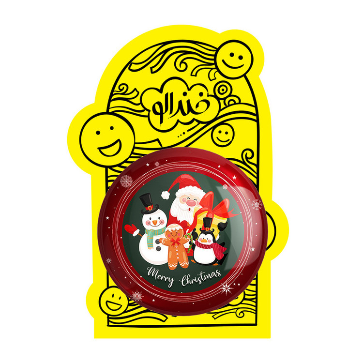 آینه جیبی خندالو طرح کریسمس Christmas مدل تاشو کد 22179
