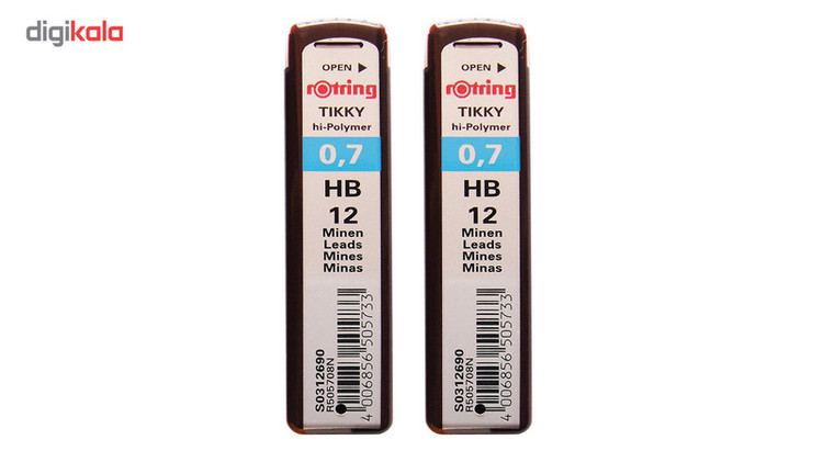 نوک مداد نوکی 0.5 میلی متری روترینگ مدل hi-polymer بسته 2 عددی