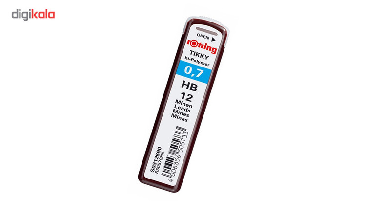 نوک مداد نوکی 0.5 میلی متری روترینگ مدل hi-polymer بسته 2 عددی