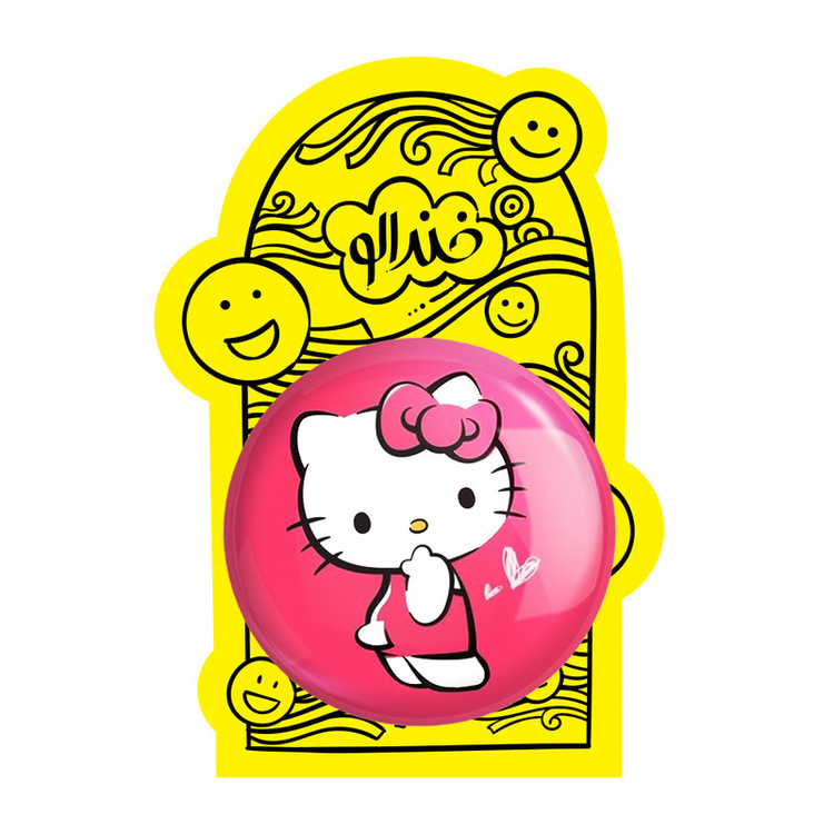 آینه جیبی خندالو مدل هلو کیتی Hello Kitty کد 2497