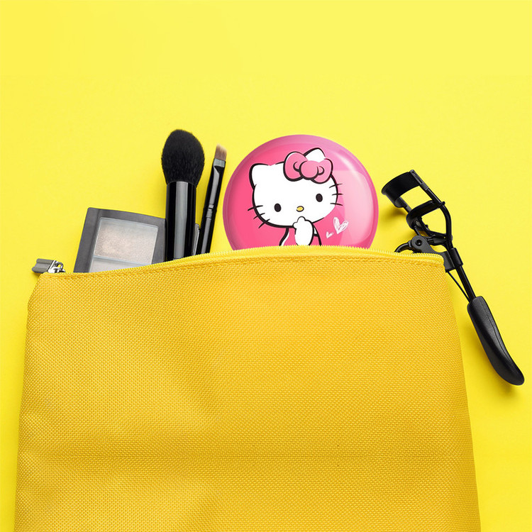 آینه جیبی خندالو مدل هلو کیتی Hello Kitty کد 2497