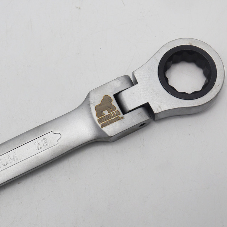 آچار یکسر تخت و یکسر رینگی جغجغه ای مدل گوریلا کد YP-TASHO-023MM سایز 23 میلیمتر