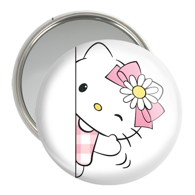 آینه جیبی خندالو مدل هلو کیتی Hello Kitty کد 2474