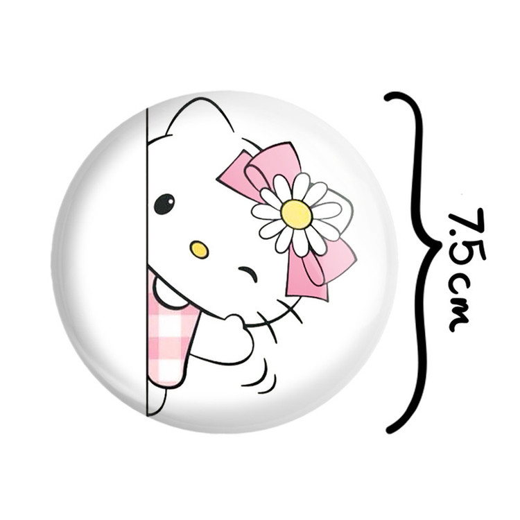 آینه جیبی خندالو مدل هلو کیتی Hello Kitty کد 2474