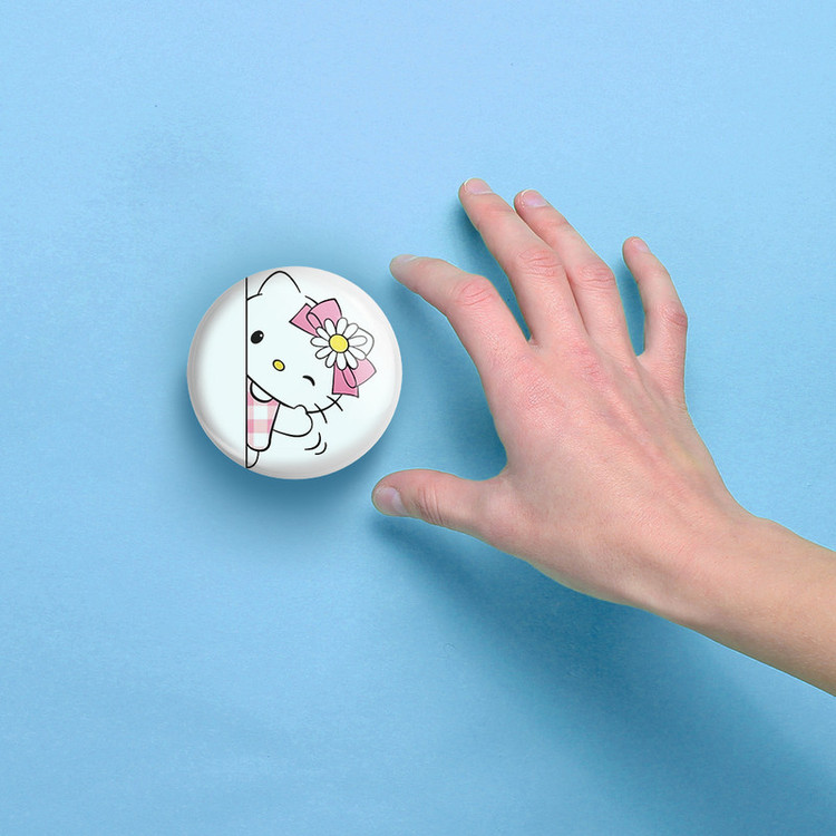 آینه جیبی خندالو مدل هلو کیتی Hello Kitty کد 2474